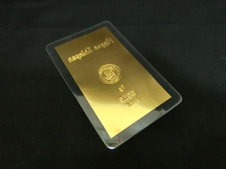 純金カード 日本信販 Nippon Shinpan 1g ゴールド 999.9 徳力 TOKURIKI