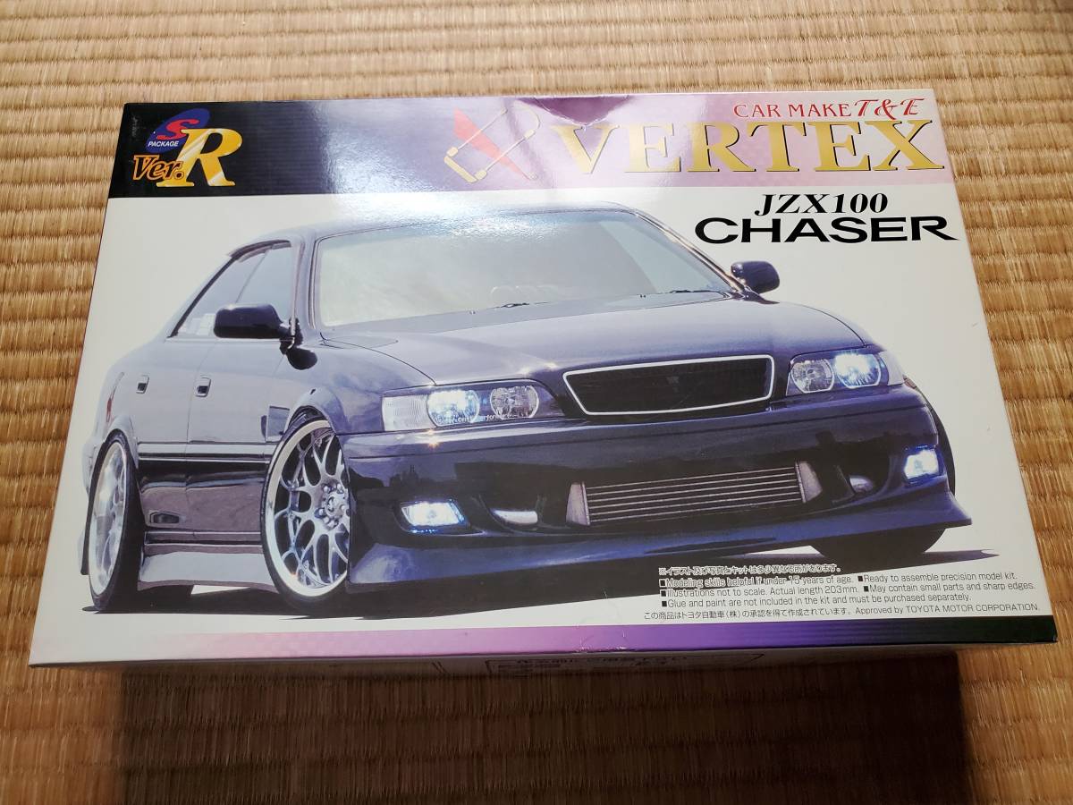 アオシマ 1/24 トヨタ VERTEX JZX100 チェイサー ツアラーV 1998 定形 
