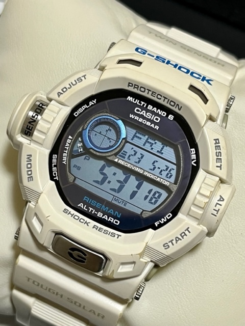 CASIO G-SHOCK GW-9200PJ RISEMAN ライズマン Men in Ice White