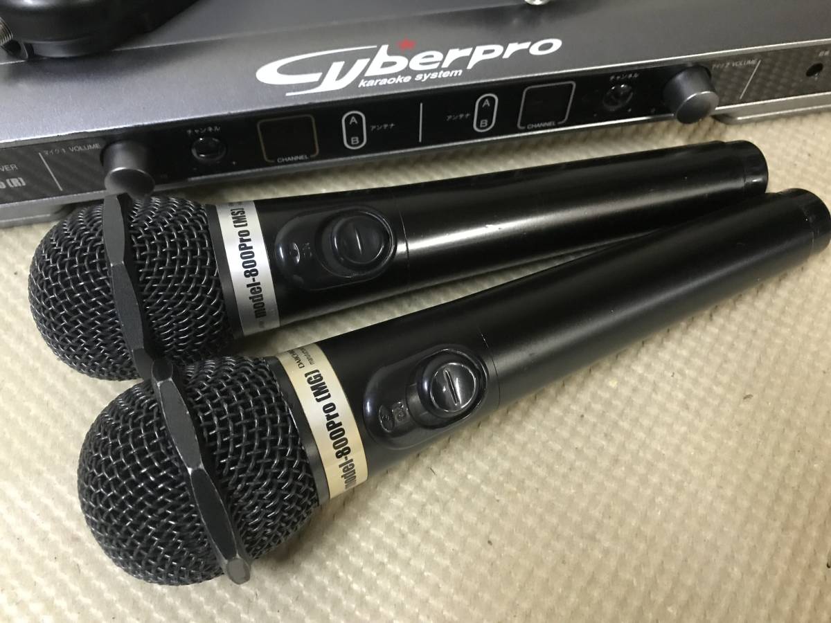 第一興商 DAM 電波式ワイヤレスマイクセット ワイヤレスマイク 動作品