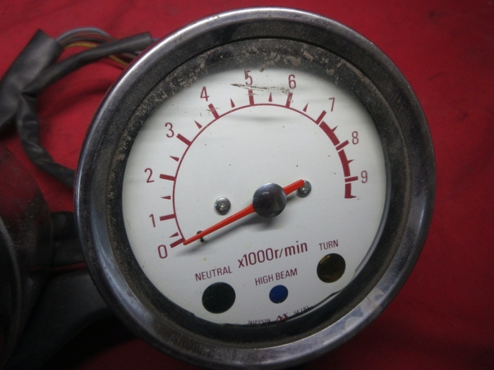 A1075】YAMAHA ヤマハ SR400 純正 スピードメーター タコメーター 中古