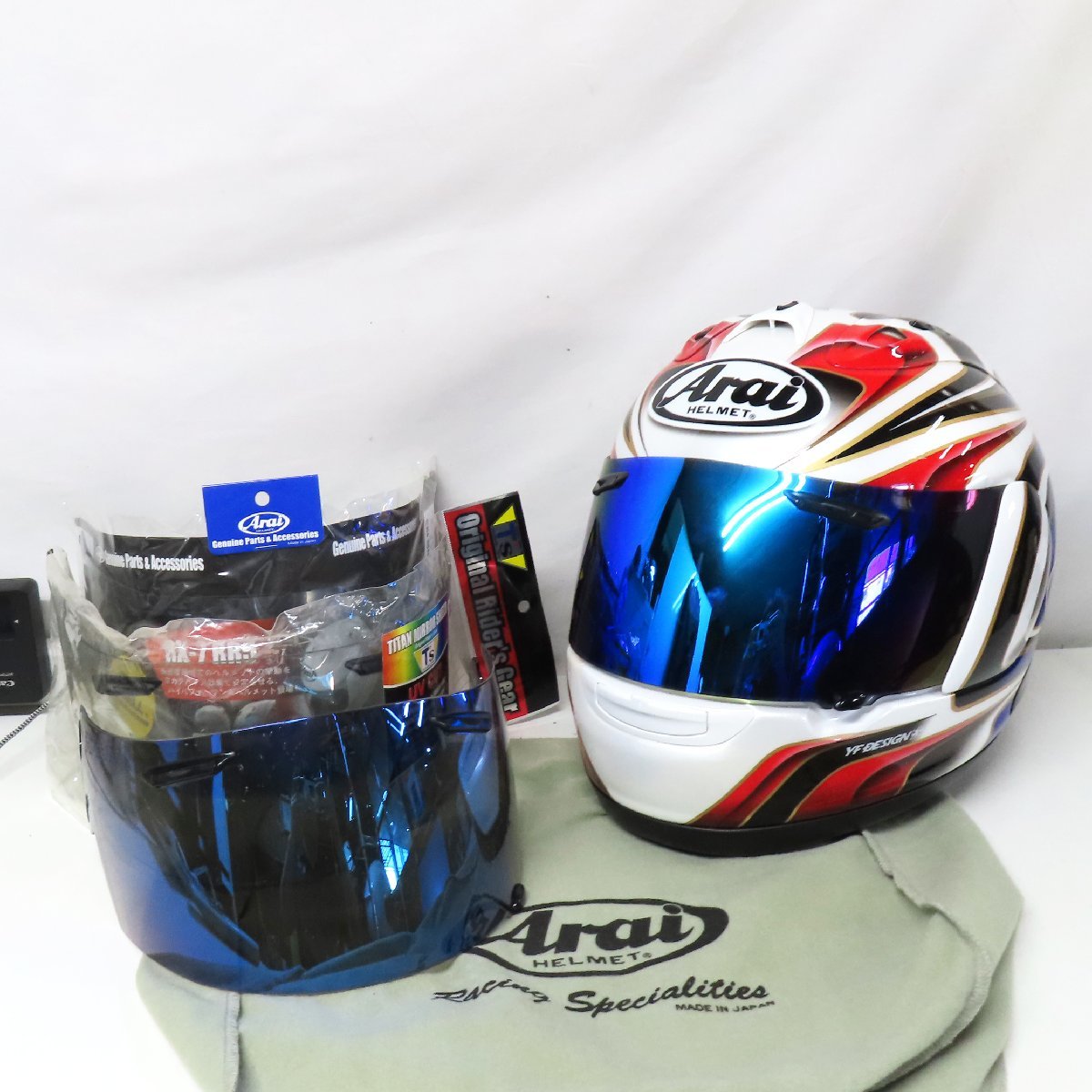 中古美品】【おまけシールド付き】Arai アライ RX-7RR5 AOYAMA GP 