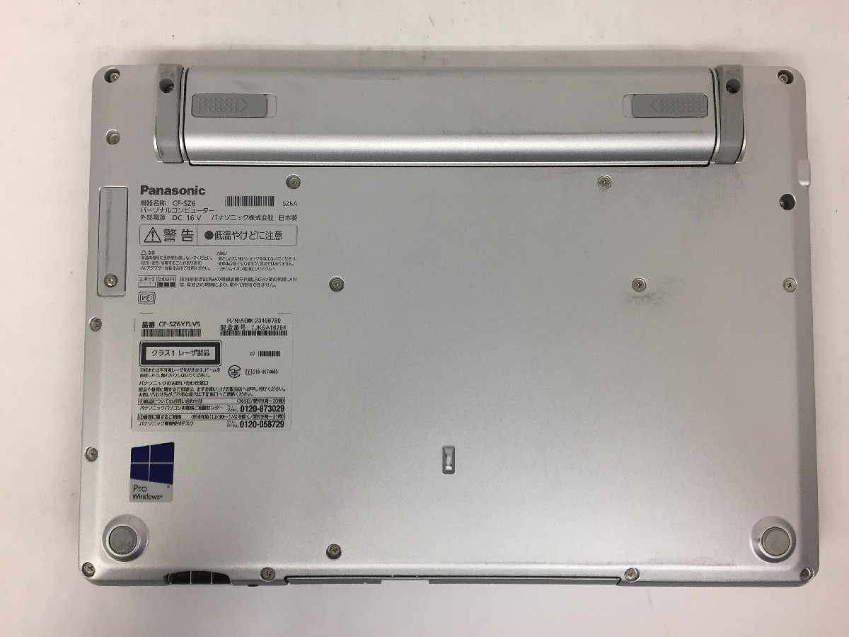 ジャンク/ Panasonic CF-SZ6YFLVS Intel Core i5-7300U メモリ8.19GB