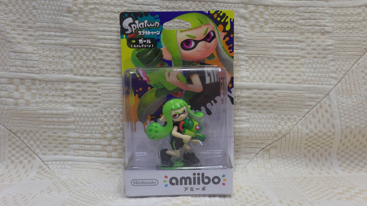 未開封　amiibo アミーボ Splatoon スプラトゥーン ガール　ライムグリーン