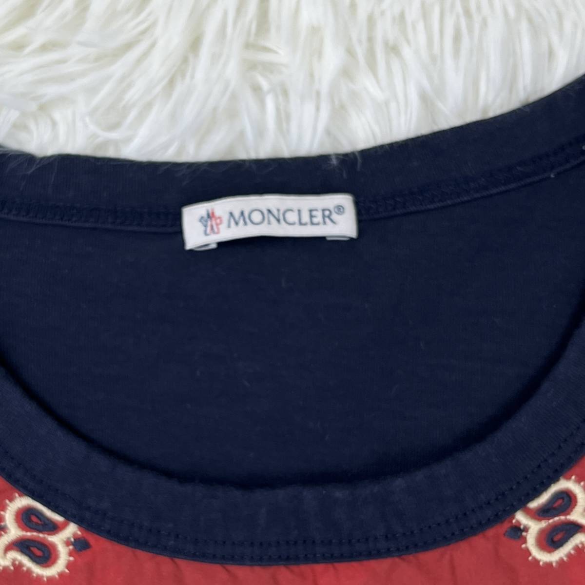 MONCLER 美品 モンクレール メンズ Tシャツ サイズXL ペイズリー