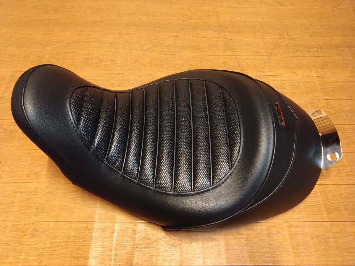 K&H ソロシート シングルシート タックロール ハーレー ツーリング用 2008年～ ローシート