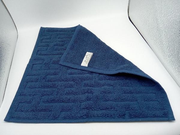 HERMES エルメスビーチタオルネイビーコットンヨッティング