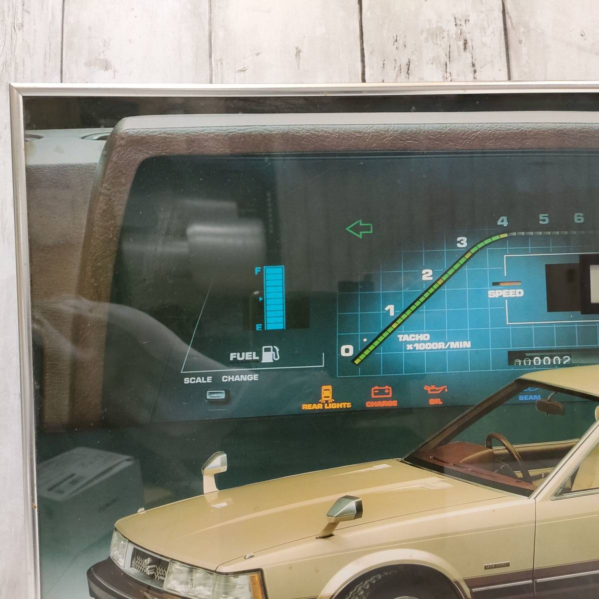 トヨタ ソアラ TOYOTA SOARER 時計 壁掛け 額縁 インテリア クォーツ 