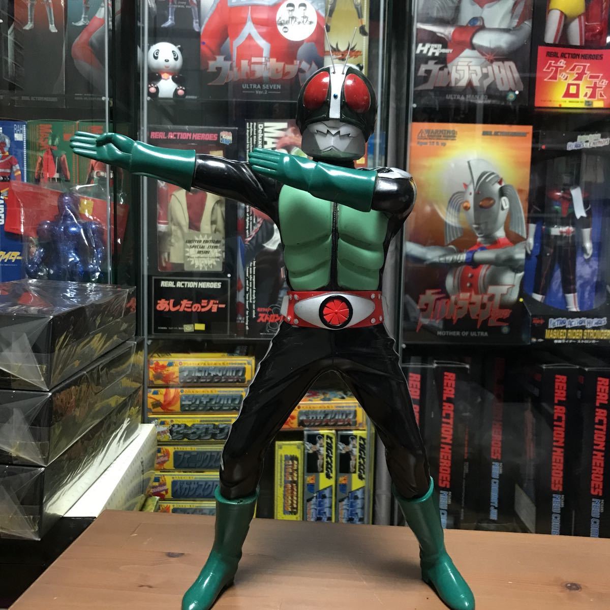 ngoo 京本コレクション 仮面ライダー旧2号 ビッグサイズソフビフィギュア 高さ約39cm