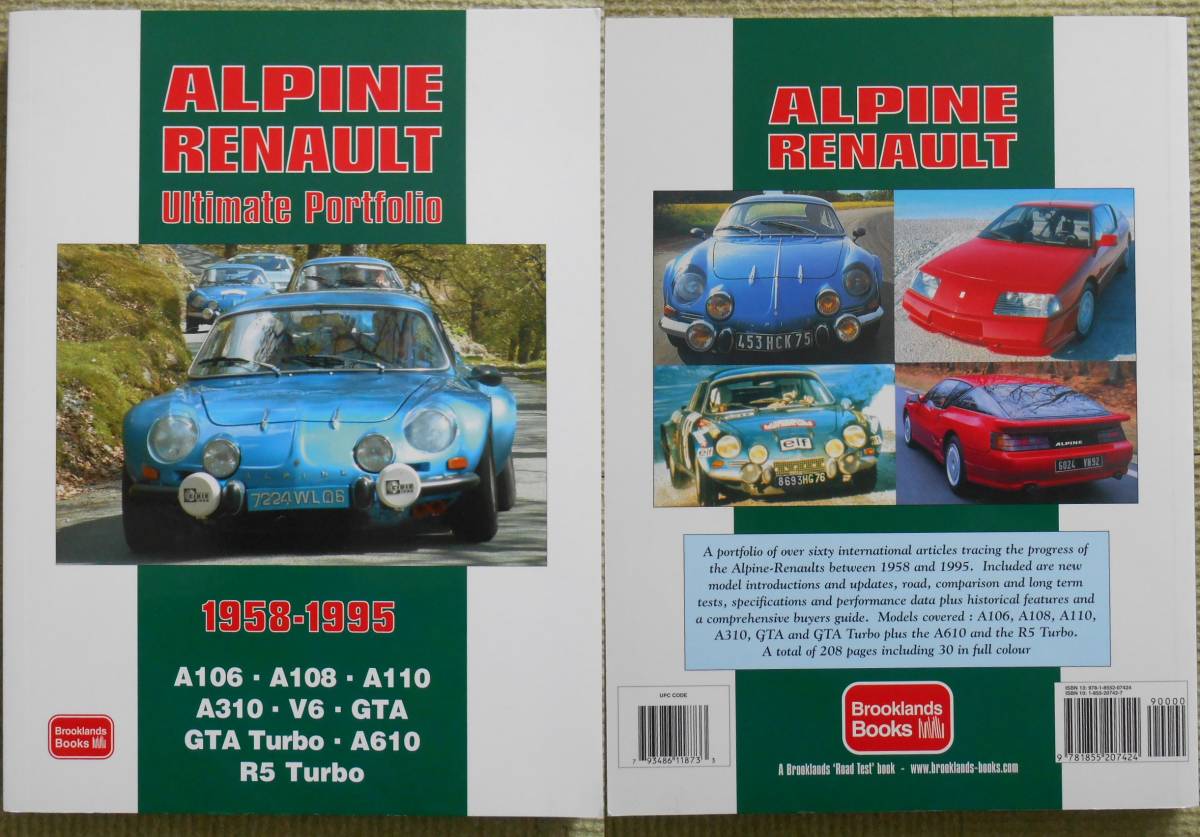 ☆洋書☆アルピーヌ ルノー ALPINE RENAULT Ultimate Portfolio（1958