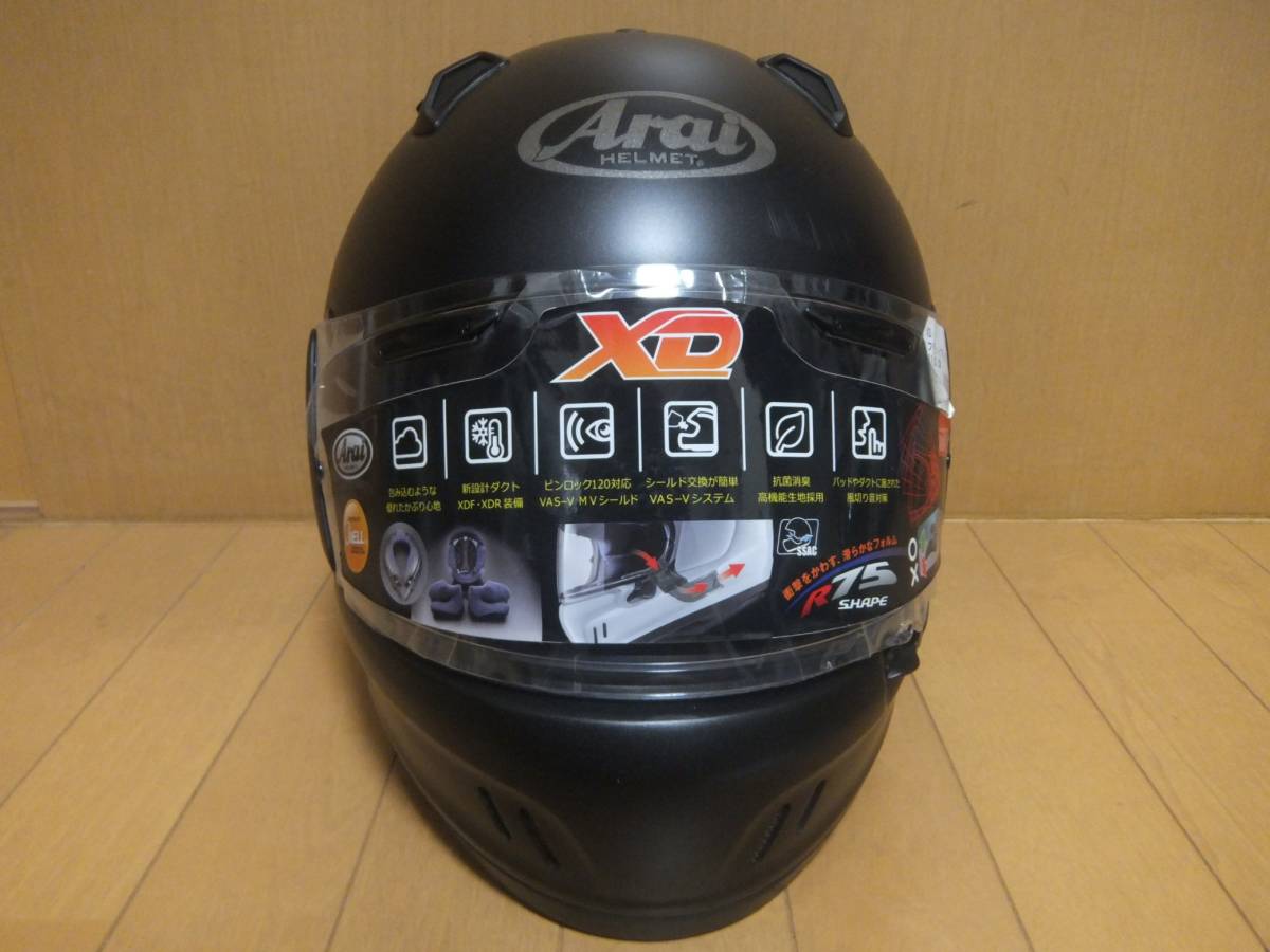 中古 Arai アライ ＸＤ エックス・ディー フラットブラック サイズXL(61・62) フルフェイスヘルメット