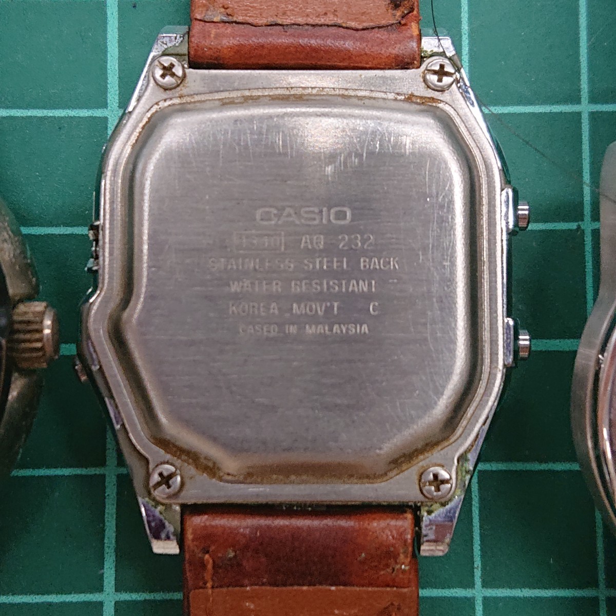激レア　カシオ　イルミネーター　AQ-232L-7B ヴィンテージ　金銀セット ジャンク まとめて CASIO カシオ ILLUMINATOR AQ-232 クォーツ 腕時計