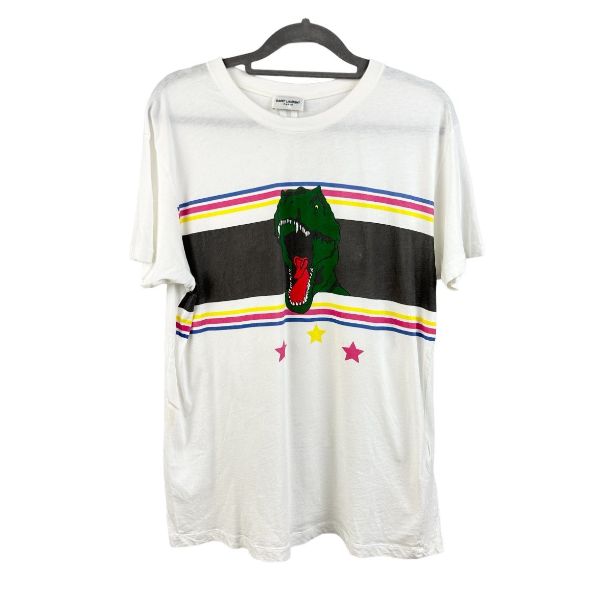 A362○SAINT LAURENT サンローラン○Tシャツ○恐竜 ダイナソーTシャツ 