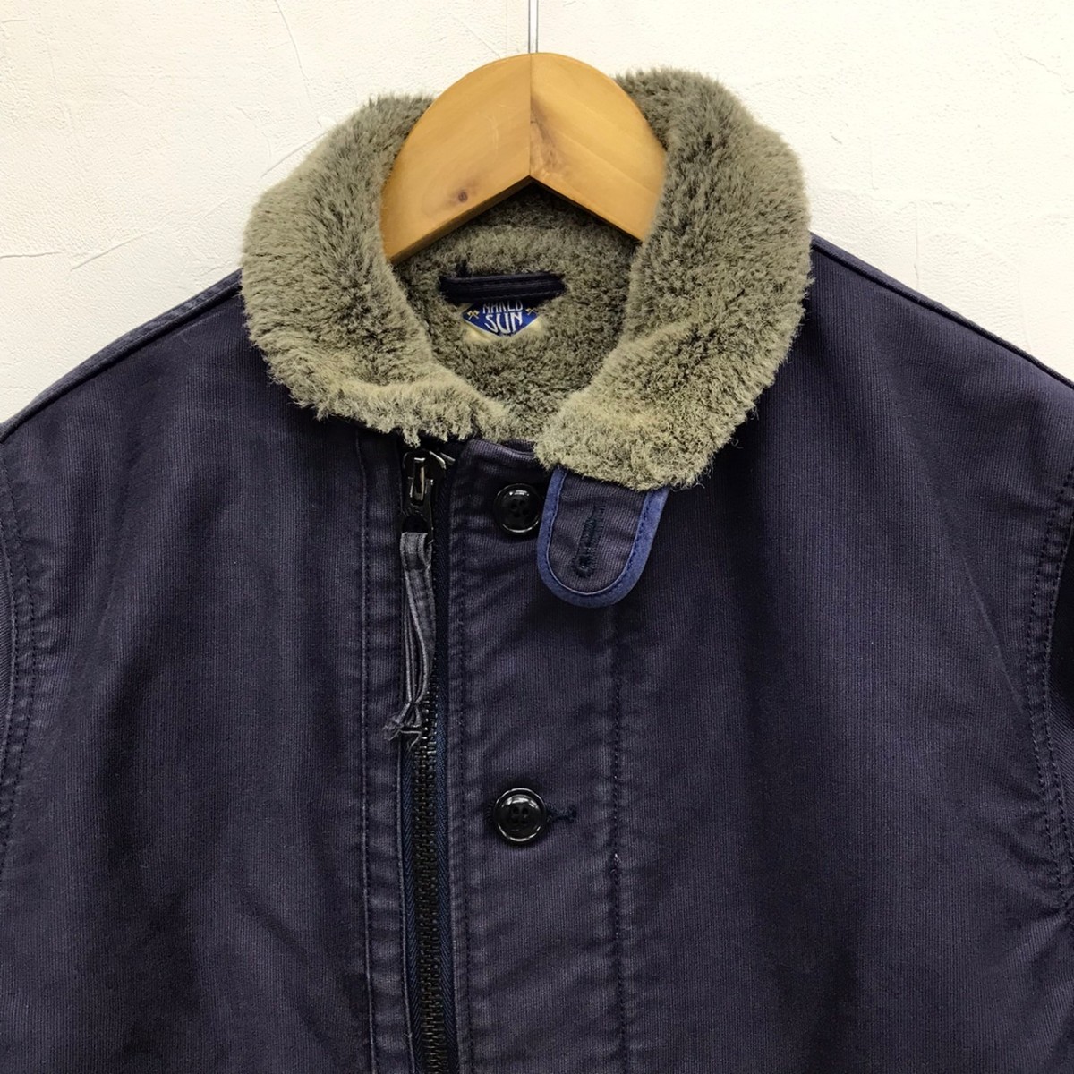 3.1☆NAKED SUN ネイキッドサン N-1 ボア デッキジャケット L メンズ 