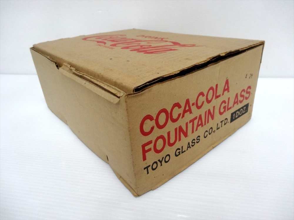COCA-COLA コカコーラ FOUNTAIN GLASS ファウンテングラス 1ダース 12 