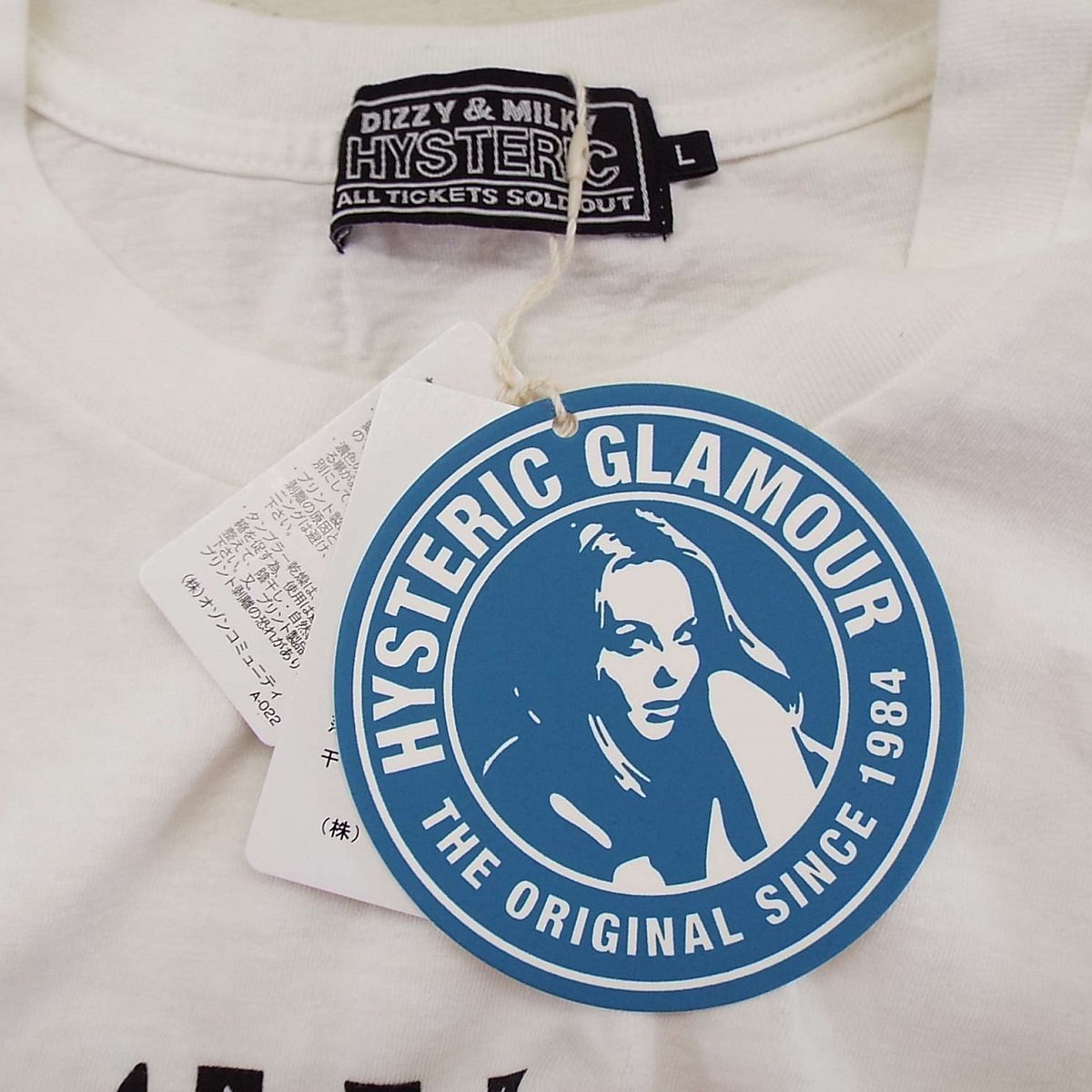 T3519〇HYSTERIC GLAMOUR/ヒステリックグラマー DIZZY & MILKY 半袖 T 