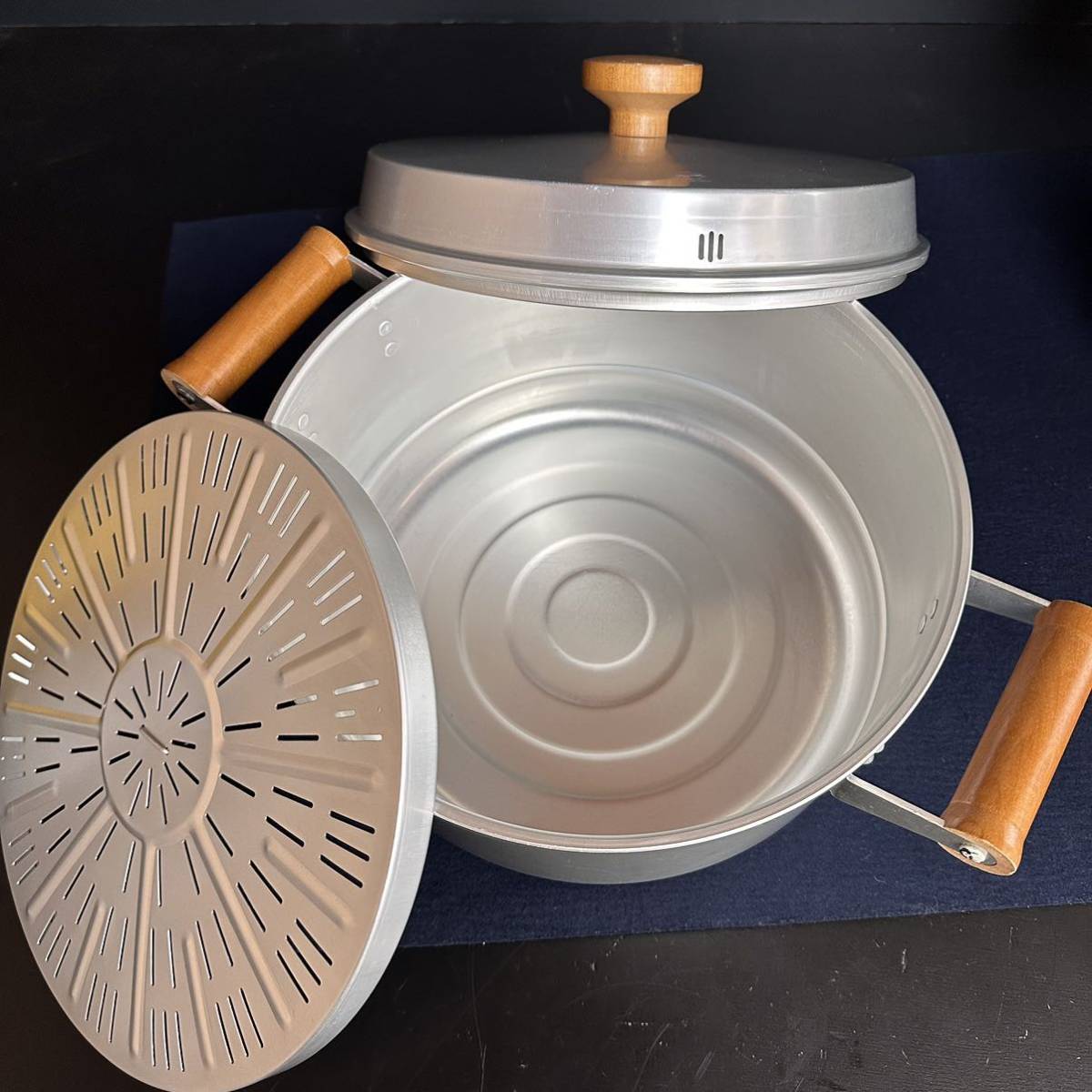 ホクセイジェットスチーマ蒸し器30cm アルミ製