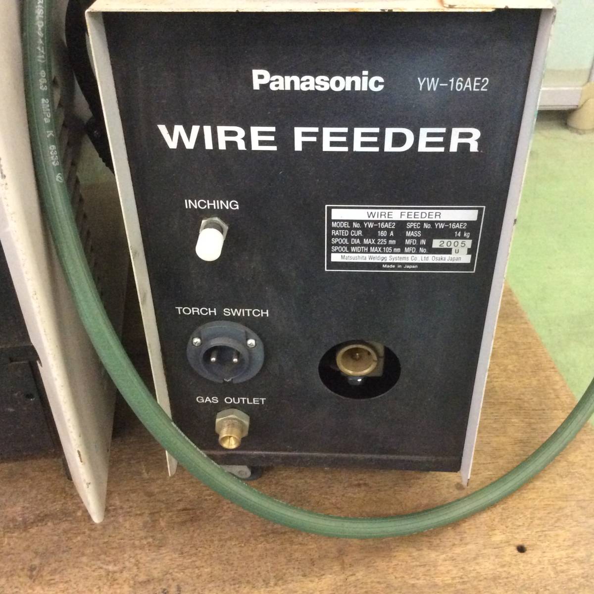 RH-5393】中古品 パナソニック 半自動溶接機 YD-160SL7 ワイヤ送給装置 