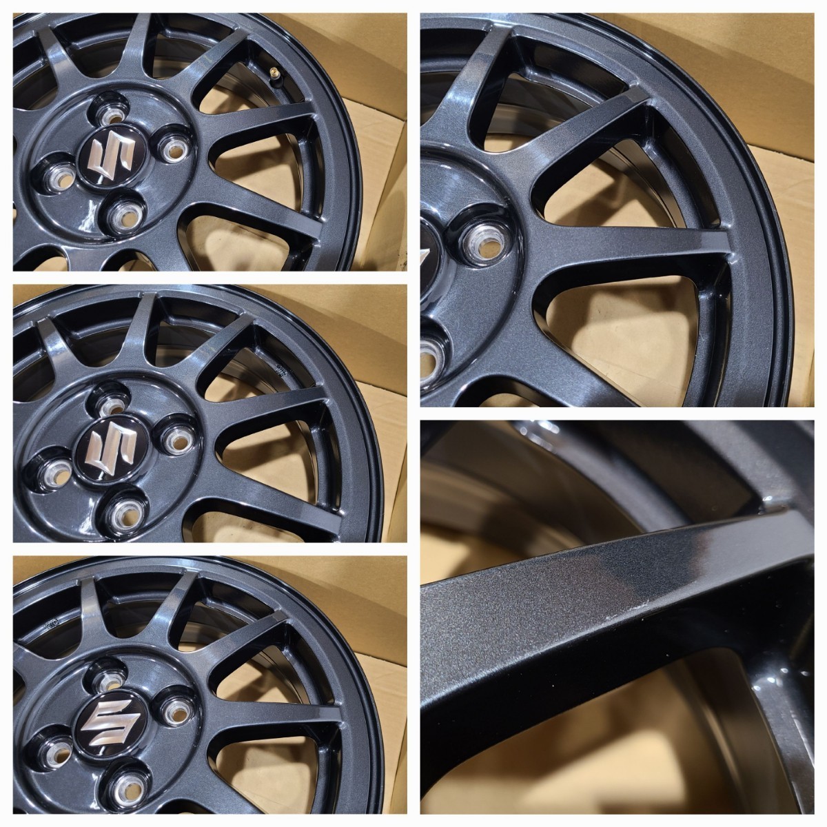 美品・軽量】 スズキ アルトワークス HA36S 純正 15インチ 5J 4穴 