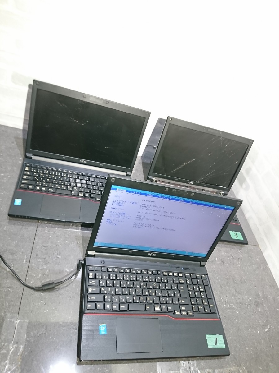 LIFEBOOK 富士通 FUJITSU 黒 メモリ16GB V197 ◇まとめ売り 5台セット