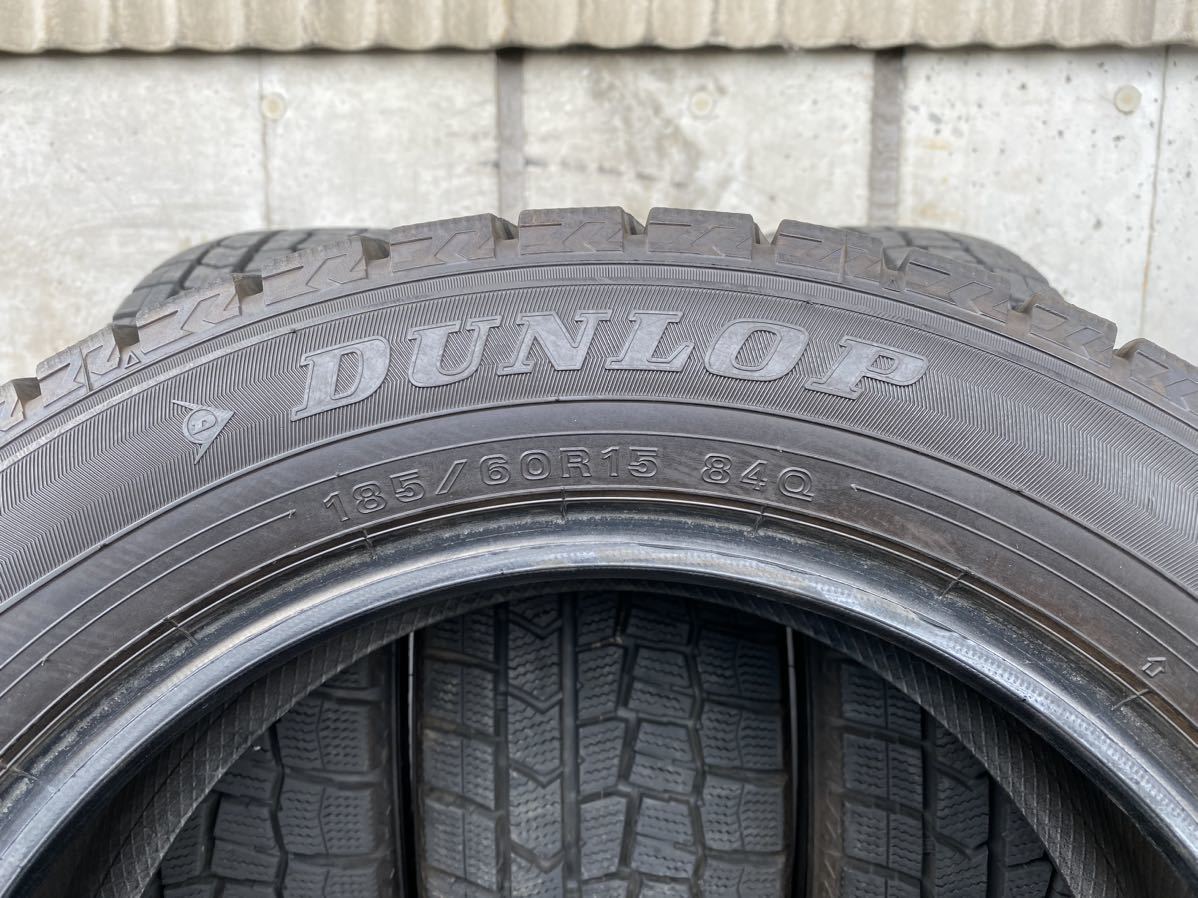 D2137 ☆深溝スタッドレス☆美品☆ DUNLOP WINTER MAXX WM02 185&frasl;60R15