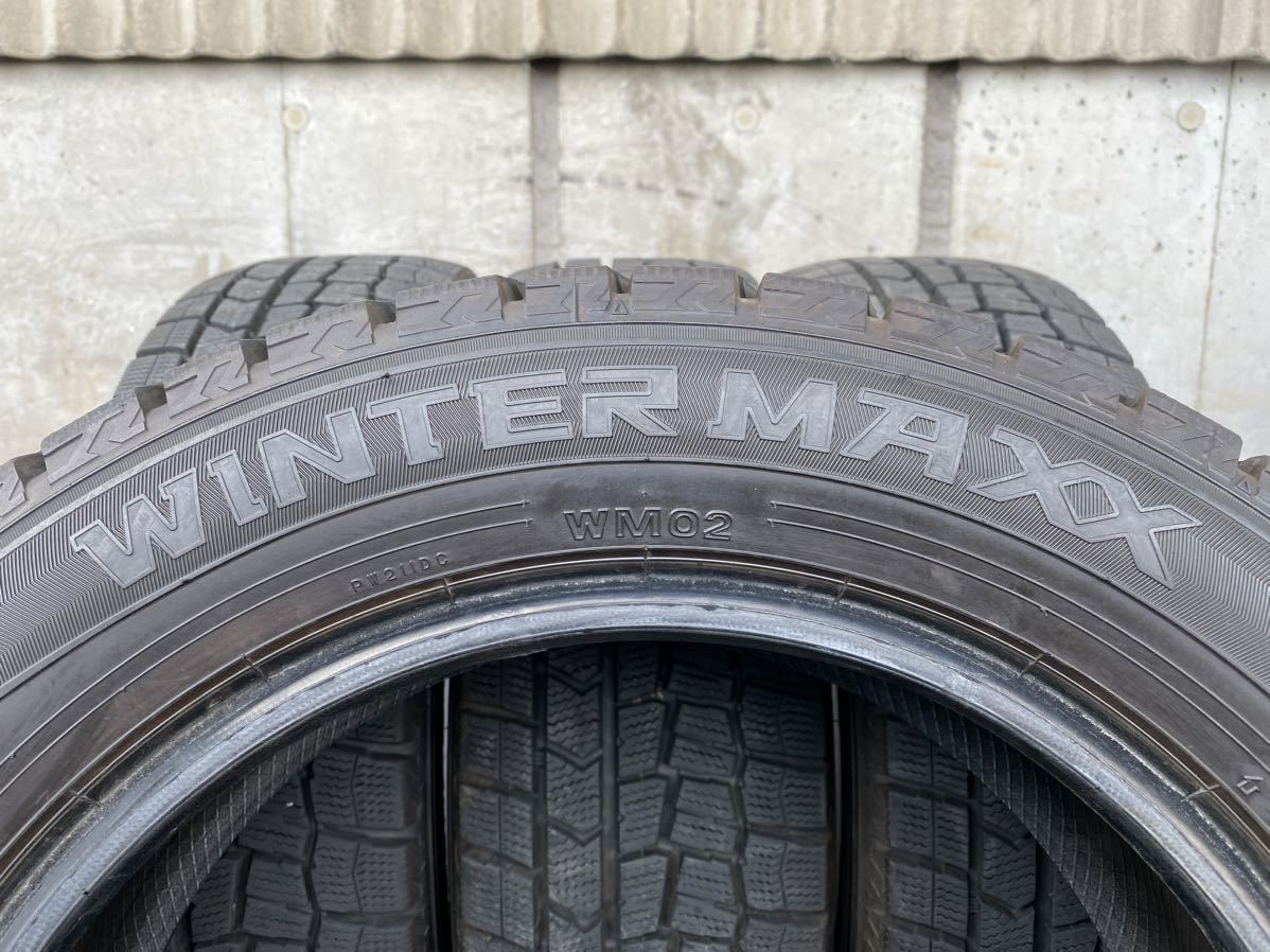 D2137 ☆深溝スタッドレス☆美品☆ DUNLOP WINTER MAXX WM02 185&frasl;60R15