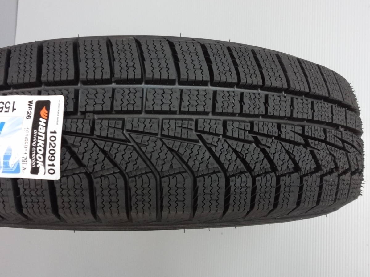 新品 スタッドレスタイヤ ハンコック Winter icept IZ2-A 155/65R14 79T XL 4本　≪本州・四国・九州 送料無料≫
