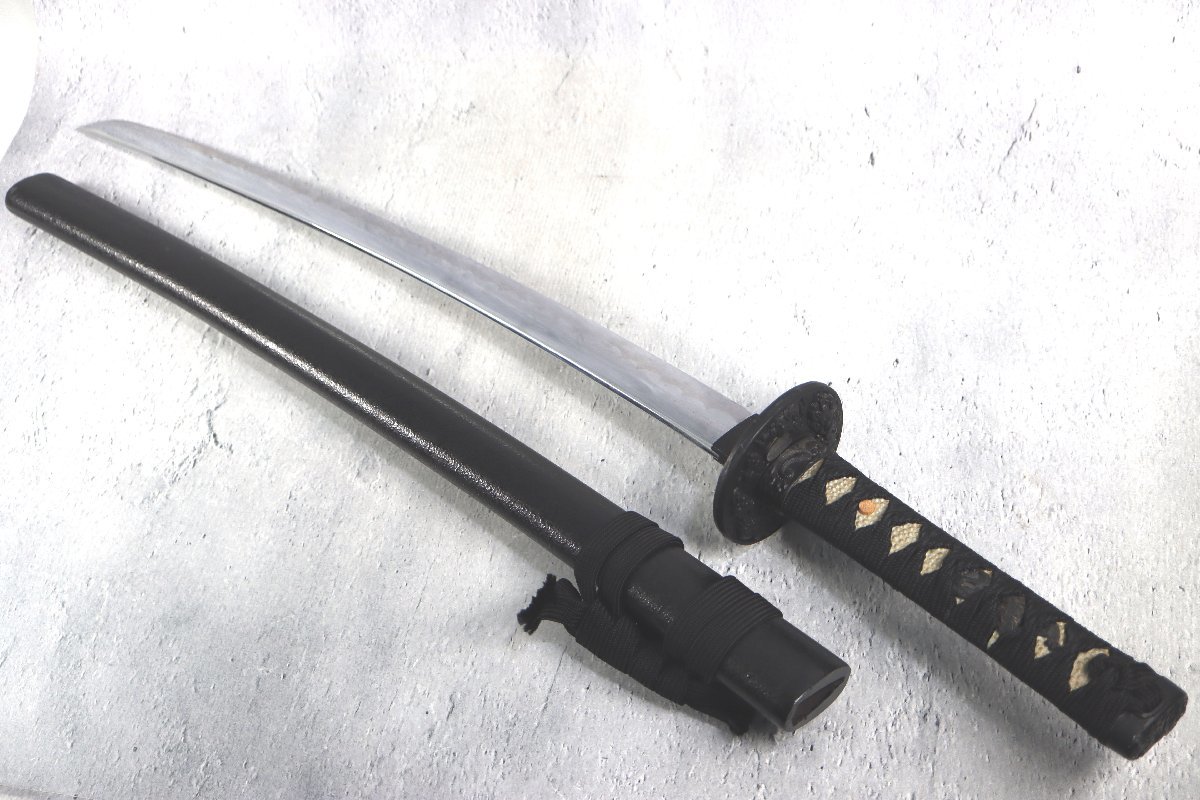 模造刀 脇差 打刀 稽古用 龍 日本刀 全長：約70cm 刃長：約46cm 刃厚さ 