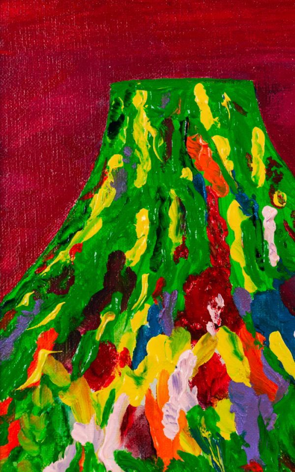 お分かりの方へ！ 作者不明】油彩 肉筆『Mt FUJI』表サイン F3号 額装