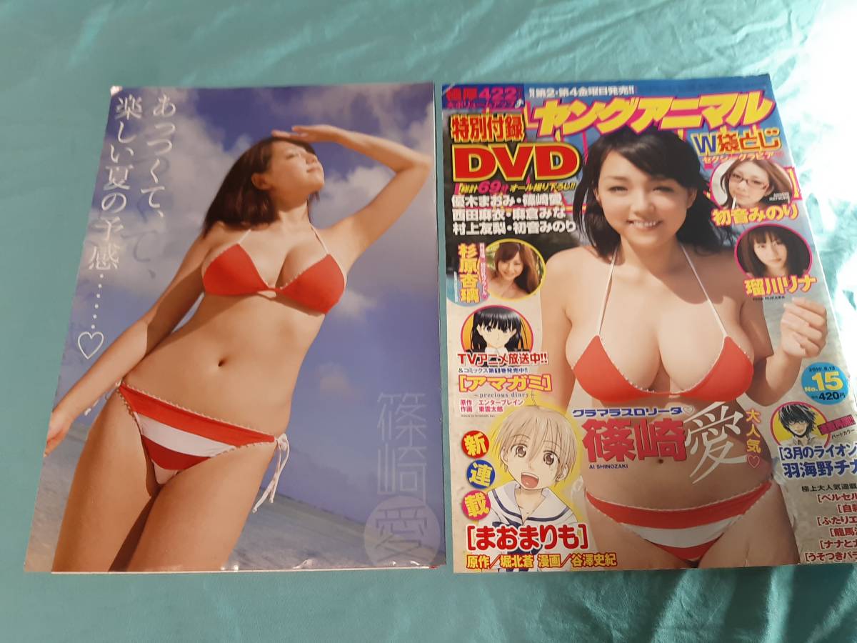 切抜篠崎愛 ヤングアニマル 2010年15号 ※付録のDVDはありません
