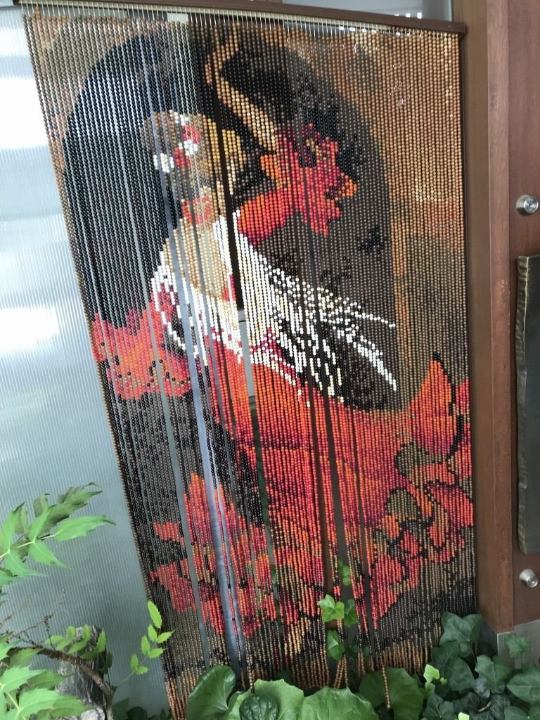 ☆ 珍品 【重量4kg】【台湾製】 昭和時代 昭和レトロ ビーズのれん