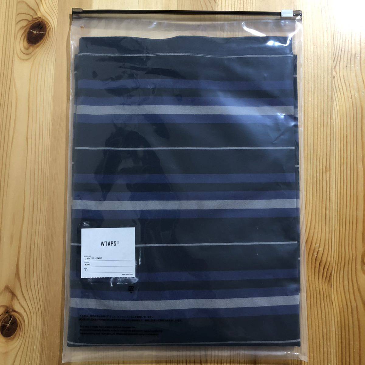 WTAPS 23SS BDY 02 LS TEXTILE SIGN L ネイビー WTAPS 23SS BDY 02 LS