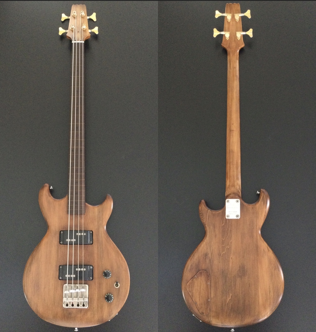 Aria Pro II CSB Deluxe Cardinal フレットレスカスタム(Aria Pro II 