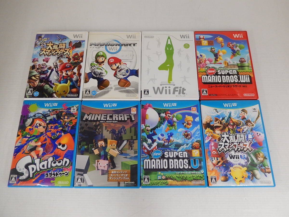 ジャンク Wii・WiiUソフト27本セット スマブラ・マリオ・スプラ 