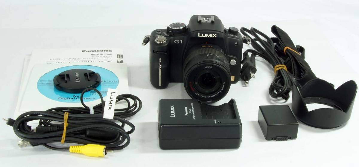 H06中古品 Panasonic LUMIX DMC-G1ブラック レンズキット LUMIX