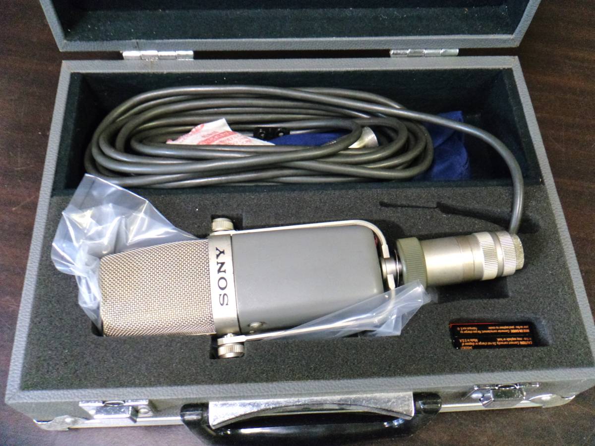 Y1917 SONY C-38B コンデンサーマイク ソニー ハードケース付き