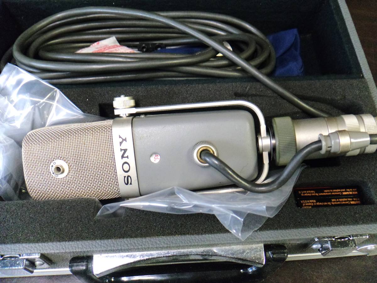 Y1917 SONY C-38B コンデンサーマイク ソニー ハードケース付き