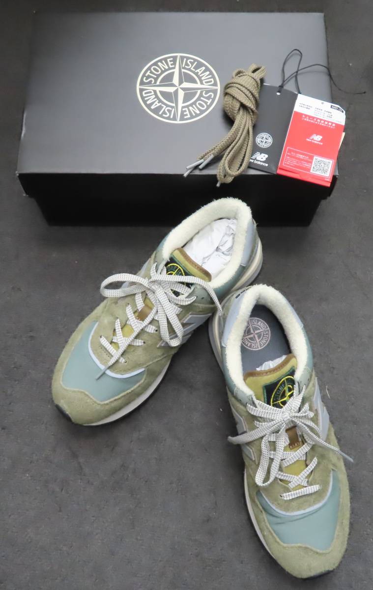 69535 Stone Island × New Balance 574 Legacy Green 27.5cm U574LGST 