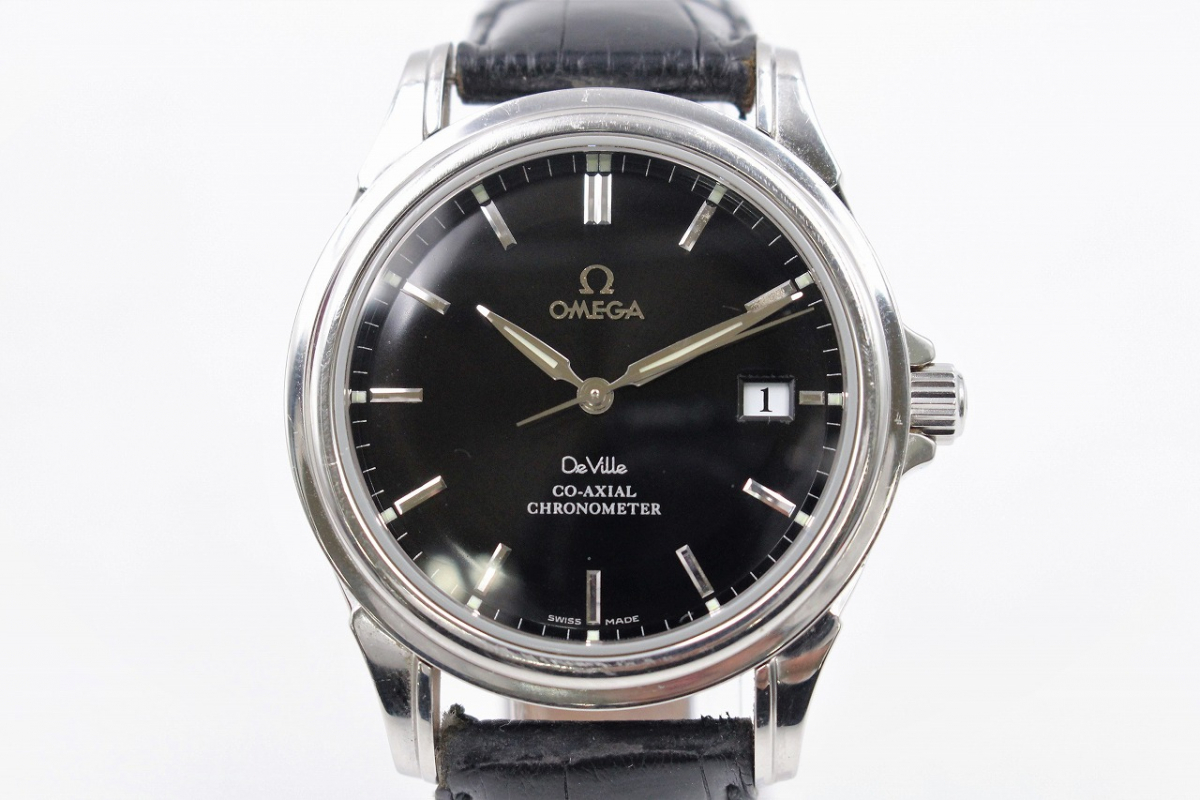 行董】 ☆美品☆ OMEGA オメガ DeVille デビル CO-AXIAL CHRONOMETER 