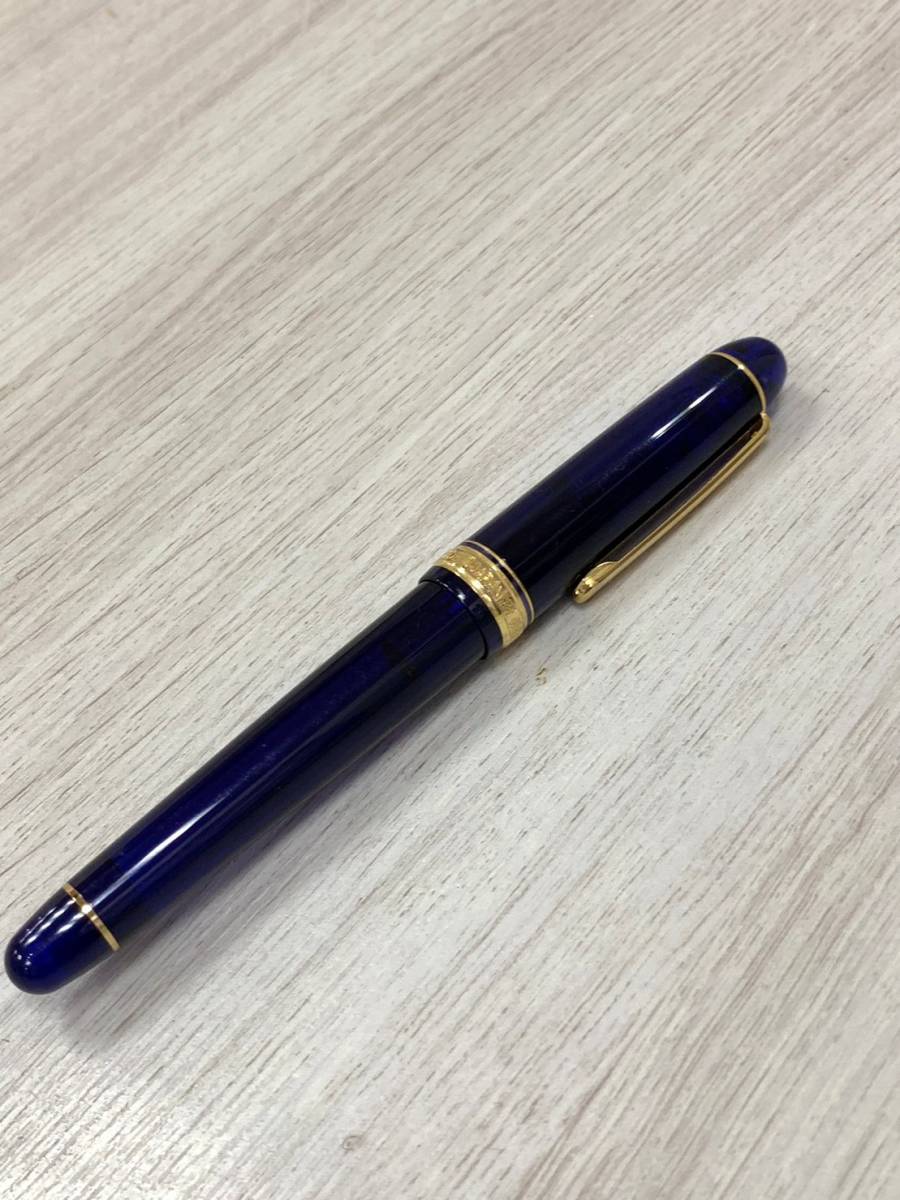 筆記未確認プラチナ 万年筆 センチュリー ♯3776 14K インク切れ