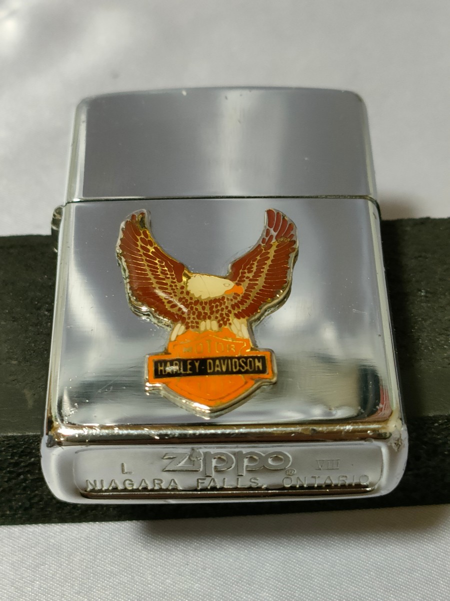 ビンテージ Harley-Davidson ハーレー Zippo 1992年製 L VIII ジッポー  