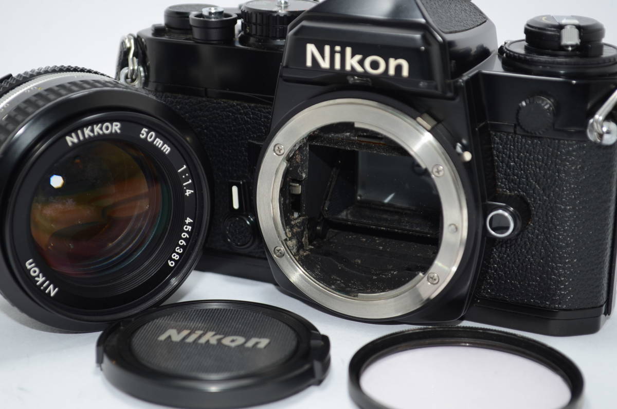 外観特上級】Nikon FE ボディ ブラック NIKKOR 50mm F1.4 #t5434 FE