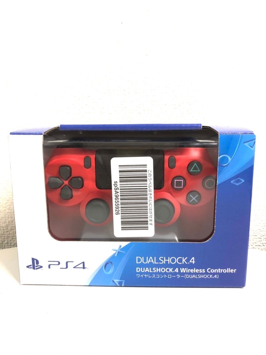 【未使用保管品】PS4 ワイヤレスコントローラー DUALSHOCK4 CUH-ZCT2J11 Magma Red PlayStation4 