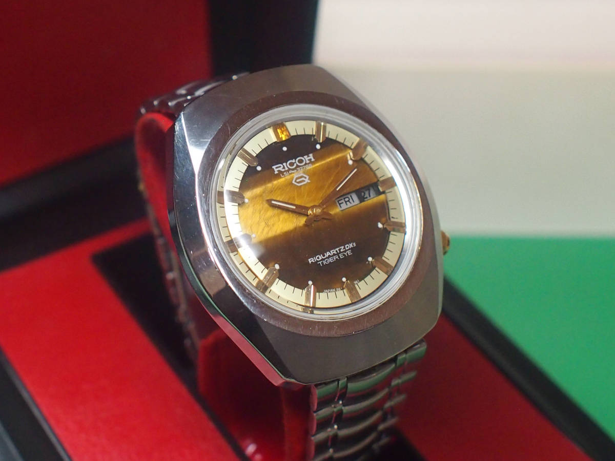 虎目石文字板 RICOH TIGER EYE （タイガーアイ） 超硬金属 稼働品 
