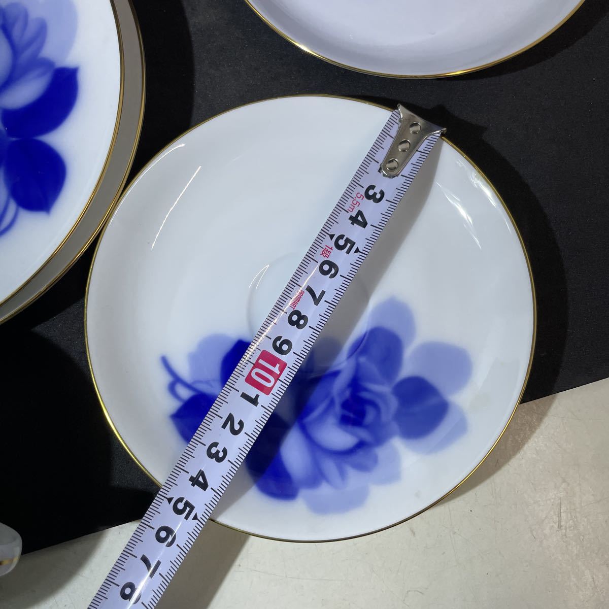②OKURA 大倉陶園 カップカップ&ソーサー2客セット 小皿中皿2 大倉陶園