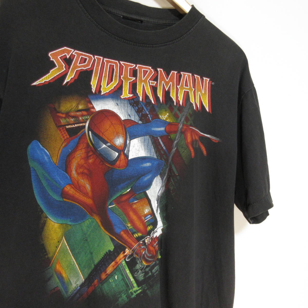 Marvel 00sコピーライト SPIDER‐MAN スパイダーマン Tシャツ シングル  
