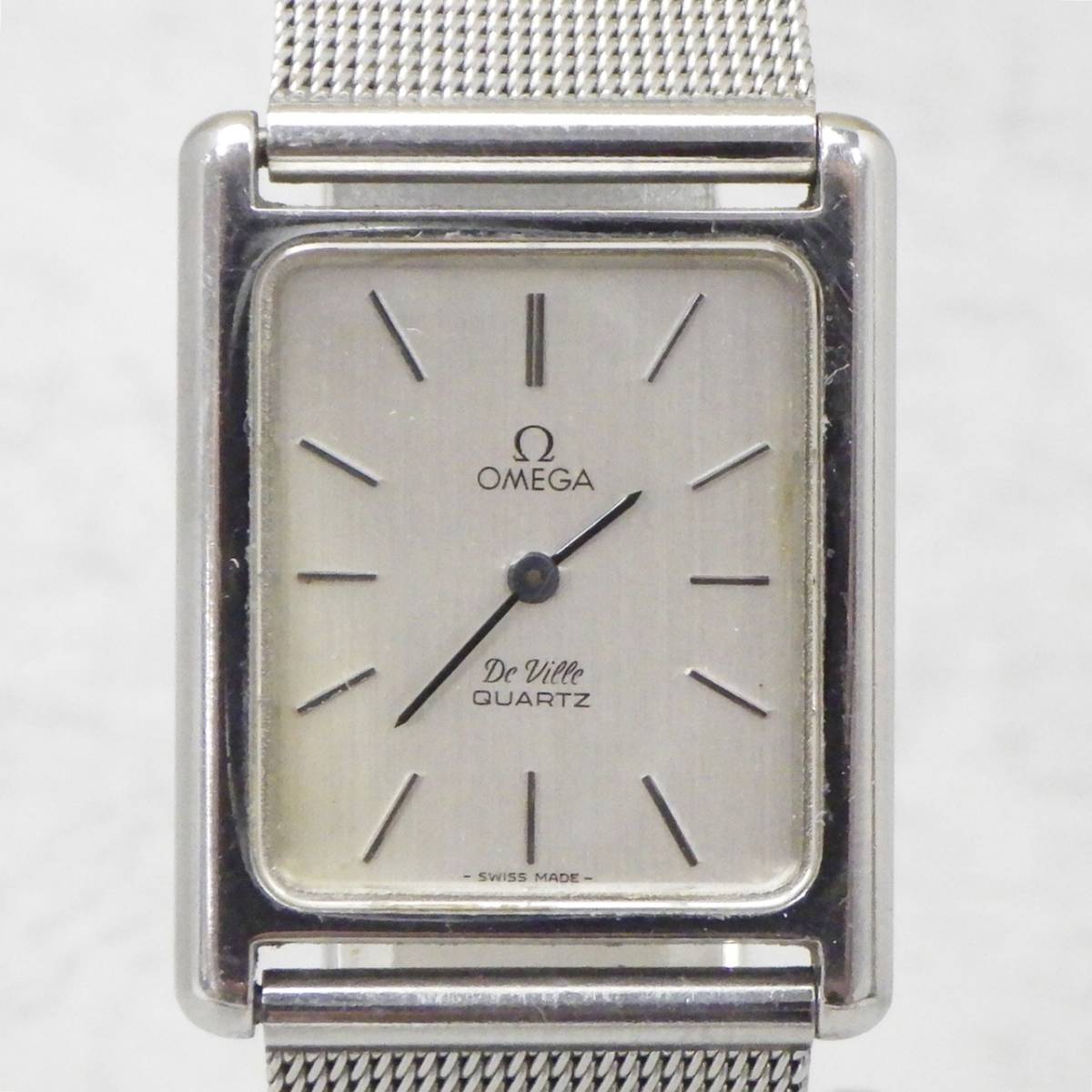 01 07-566144-27 [Y] OMEGA オメガ DeVille デビル クォーツ スクエア