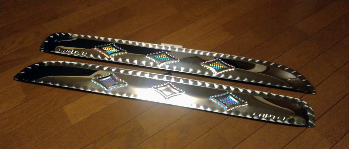 激渋 激レア キャンター 菱型紐出し ドアバイザー プリズム 左右セット 