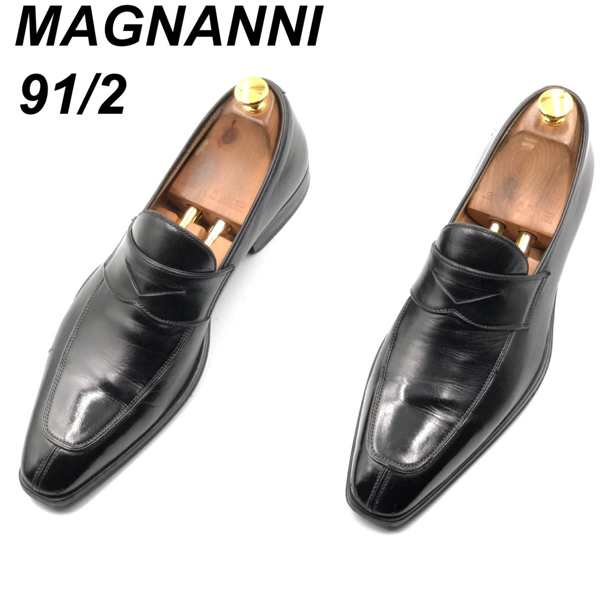 即決 MAGNANNI マグナーニ 27.5cm 9.5 10712 メンズ レザーシューズ