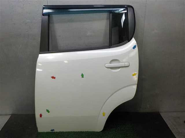 ■モコ●左リアドア 助手席側後ろドア プライバシーガラス /Z7T パールホワイト 白□MG33S(25596/4-3